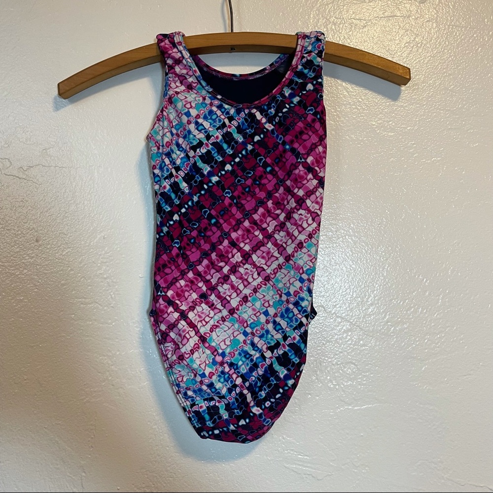 Abstract Gymnastics Leotard Girls CS